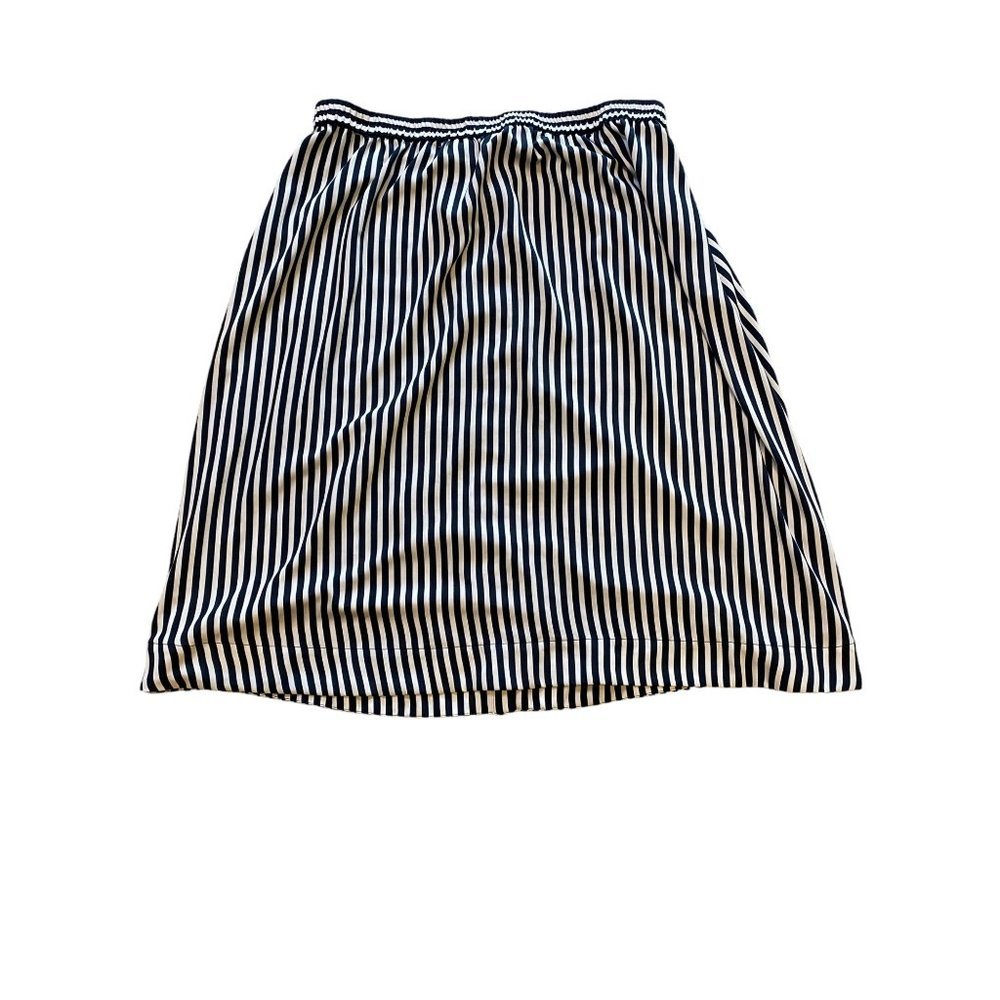 H&m Blue and White Striped Circle Skirt Size 18 - Picture 4 of 6